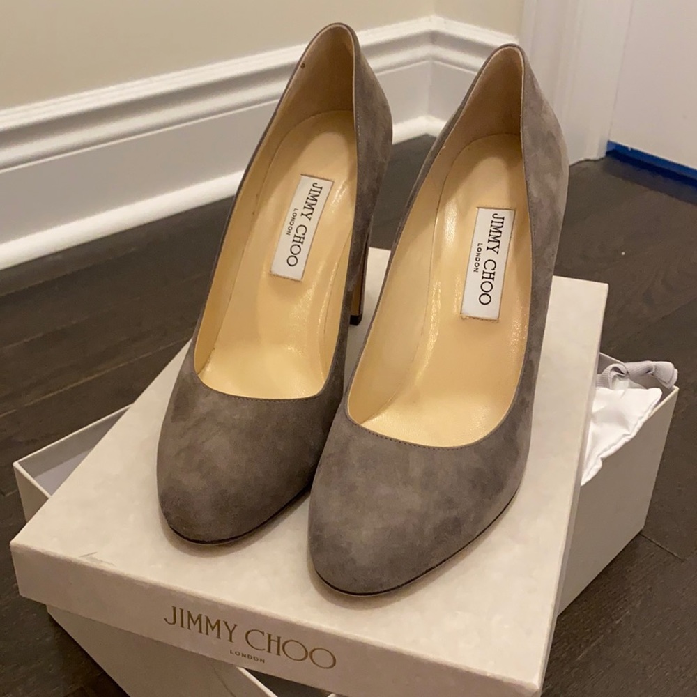 Jimmy Choo Suede Grey Highheel